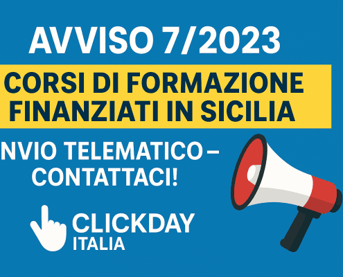 Avviso 7 Sicilia Click Day e invio telematico
