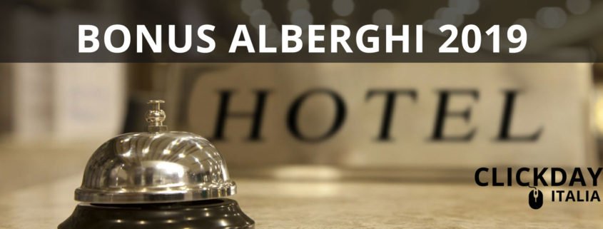 clickday bonus alberghi 2019